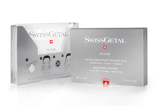 Swiss Getal Відновлюючі патчі з миттєвим ефектом Eye Elixir Beautifying Eye Pads Swiss Getal Відновлюючі патчі з миттєвим ефектом Eye Elixir Beautifying Eye Pads