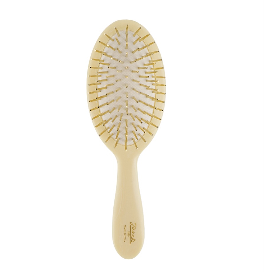 Janeke Hairbrush - Массажная щетка для волос молочная