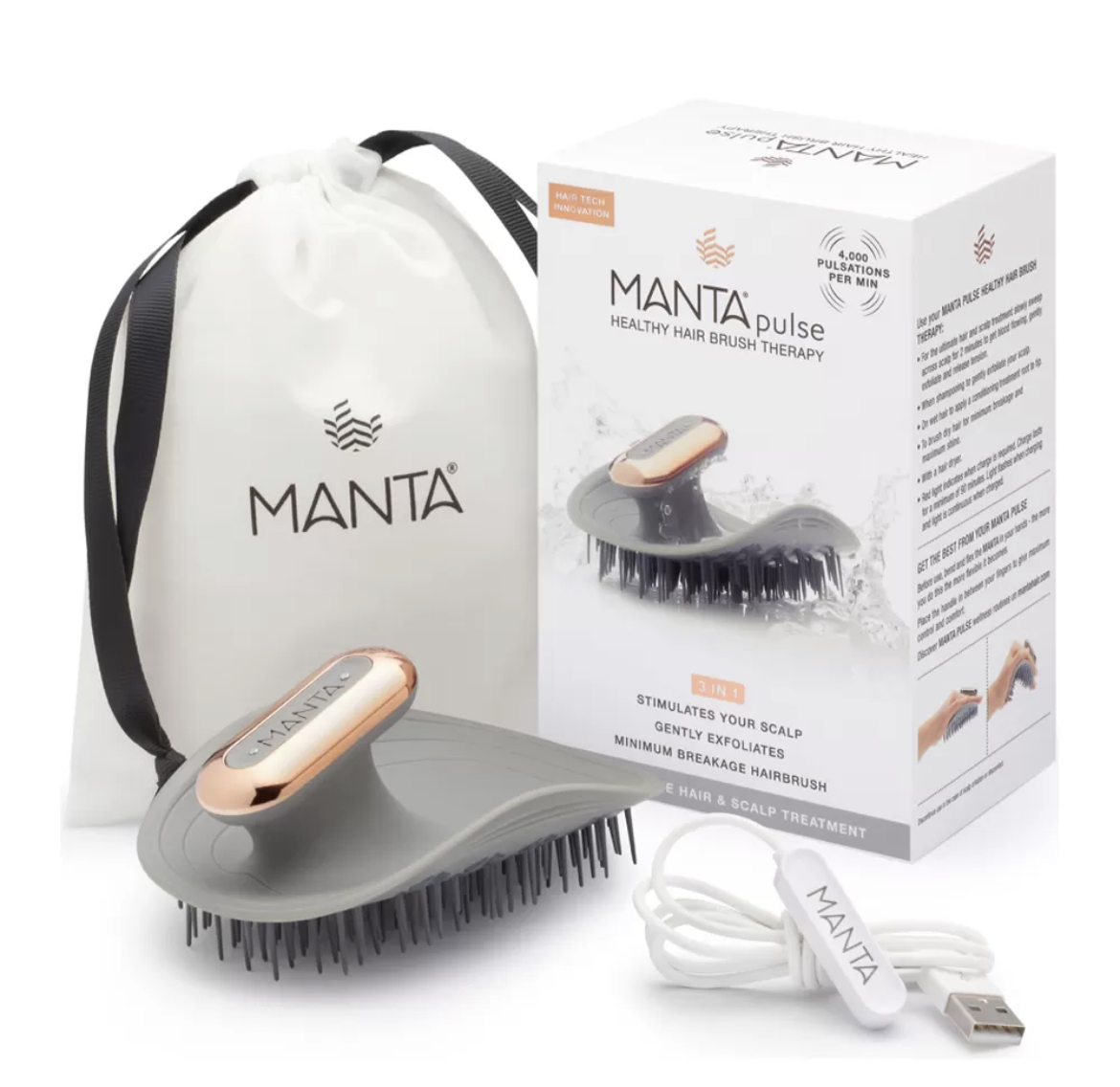 Manta Массажная щетка для волос Pulse Brush Manta Массажная щетка для волос Pulse Brush