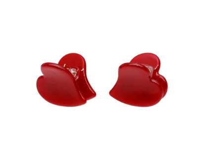 Emi Jay Baby Heart Clip Set In Cherry Kiss - Набор Крабиков "Cherry Kiss"