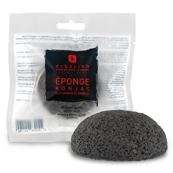 Erborian Спонж конняку з бамбуковим вугіллям Charcoal Konjac Sponge