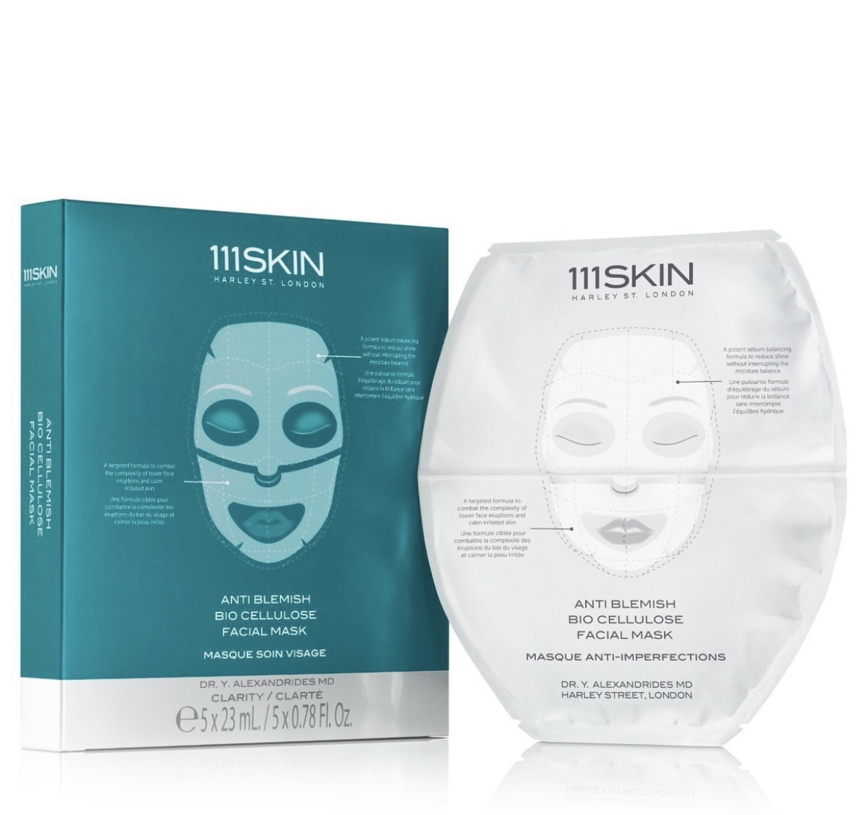 111Skin Биоцеллюлозная маска для лица Anti Blemish Bio Cellulose Facial Mask Box
