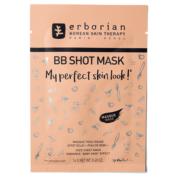Erborian Тканева маска для обличчя BB Shot Mask Face Sheet Mask Radiance Baby Skin Effect