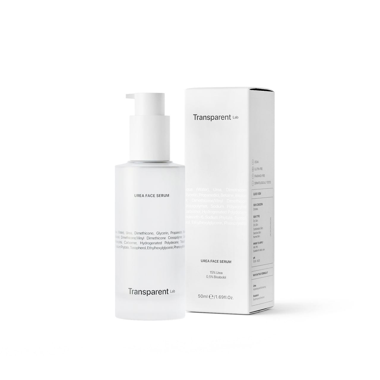 Transparent Lab Urea Face Serum -  Сыворотка с мочевиной