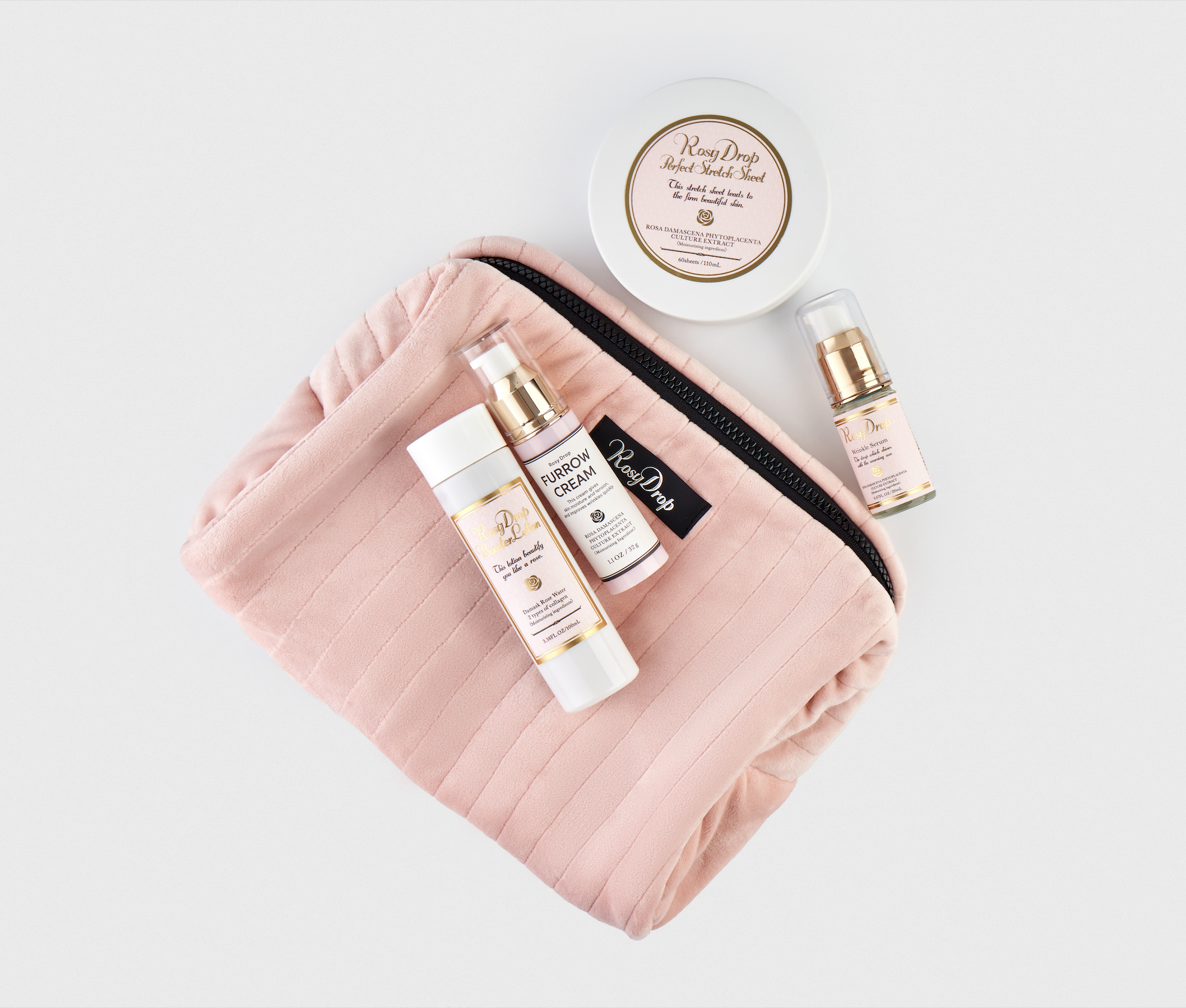 Rosy Drop Gift Set Medium with Cosmetig Bag - Подарочный набор средний