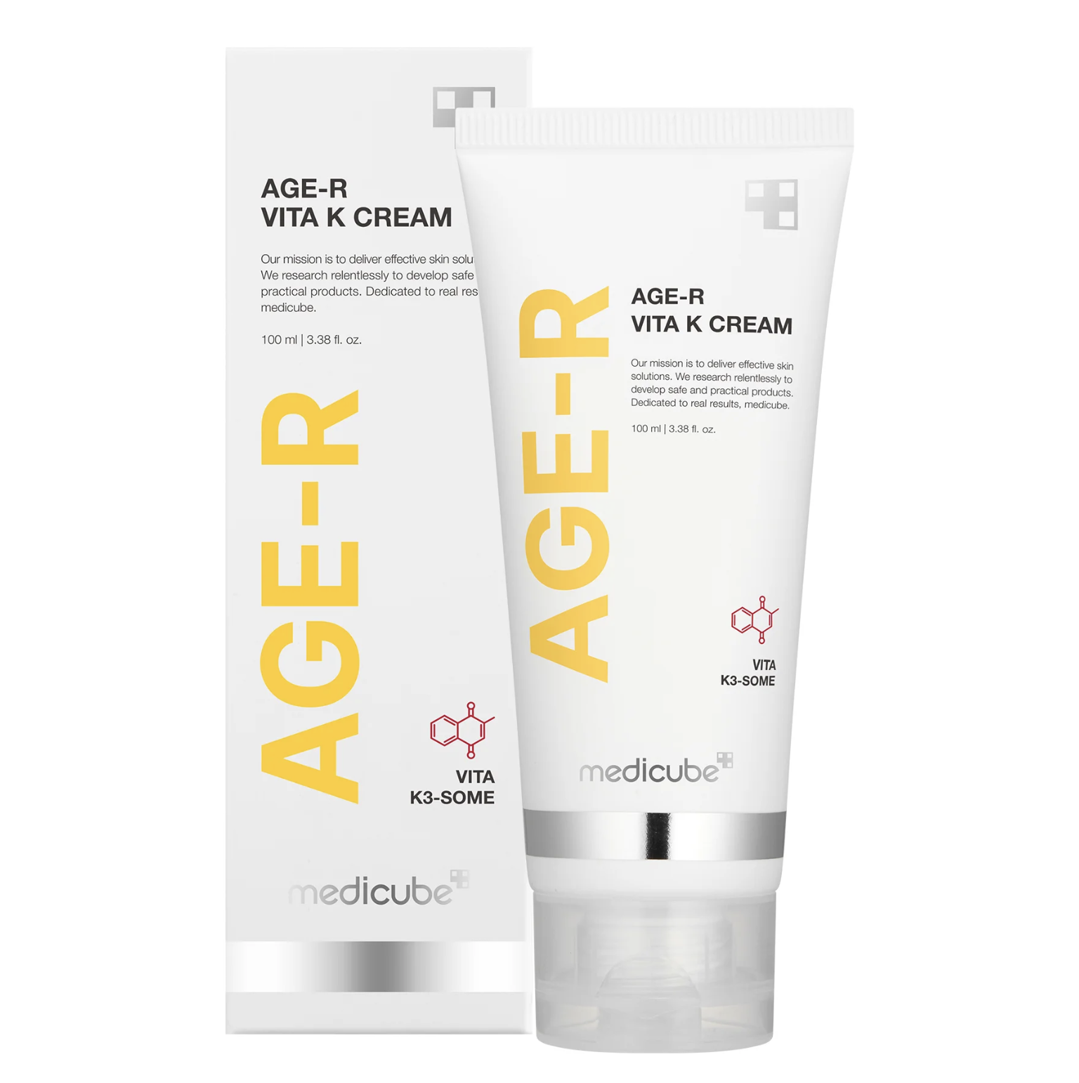 Medicube AGE-R Vita K Cream - Увлажняющий антивозрастной крем для лица и тела с витамином для лица и тела