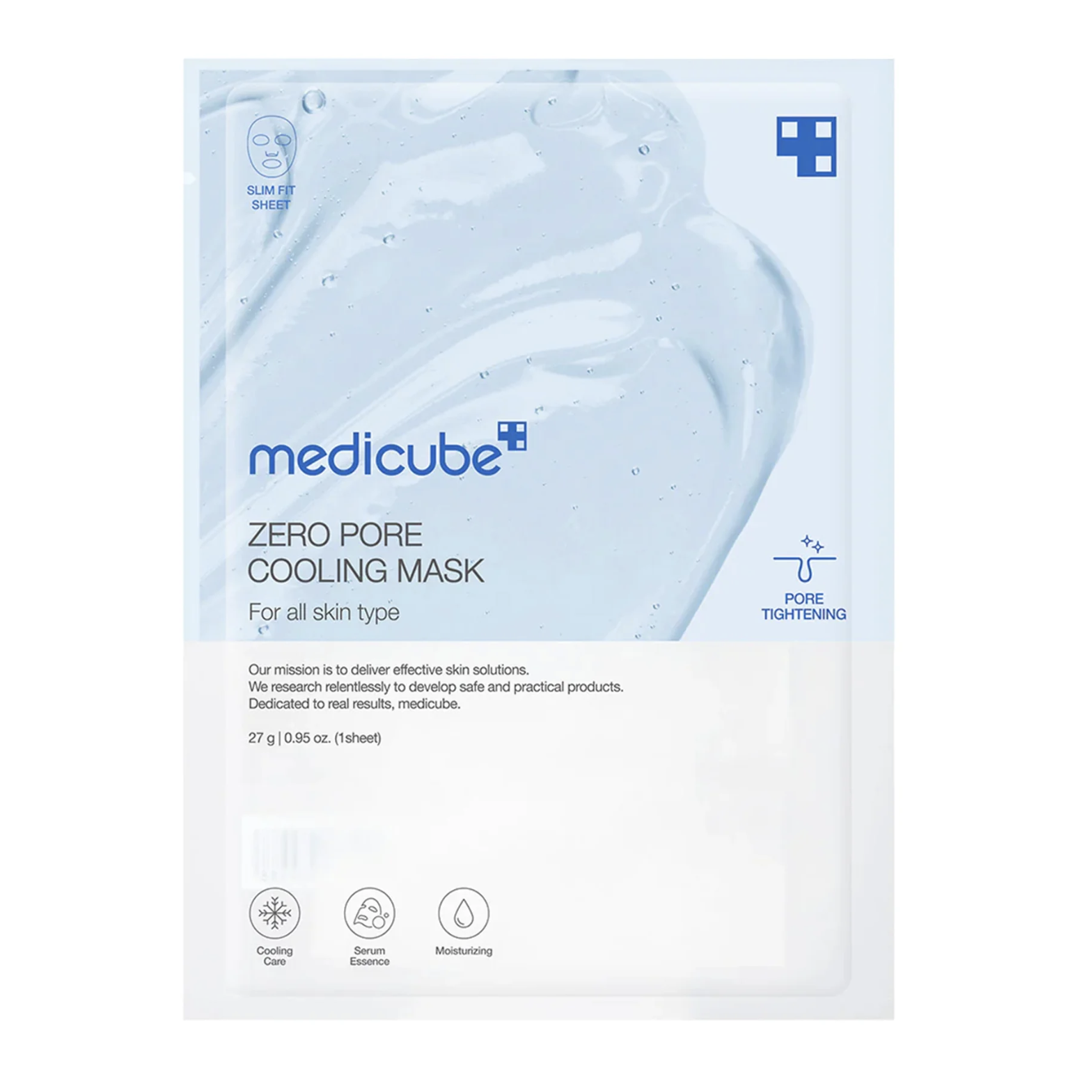 Medicube Zero Pore Cooling Mask - Охлаждающая маска для сужения пор и контроля жирности кожи