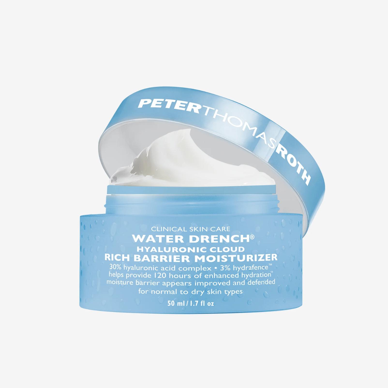 Peter Thomas Roth Water Drench Hyaluronic Cloud Rich Barrier Moisturizer - Збагачений зволожуючий крем для обличчя для відновлення бар'єру шкіри