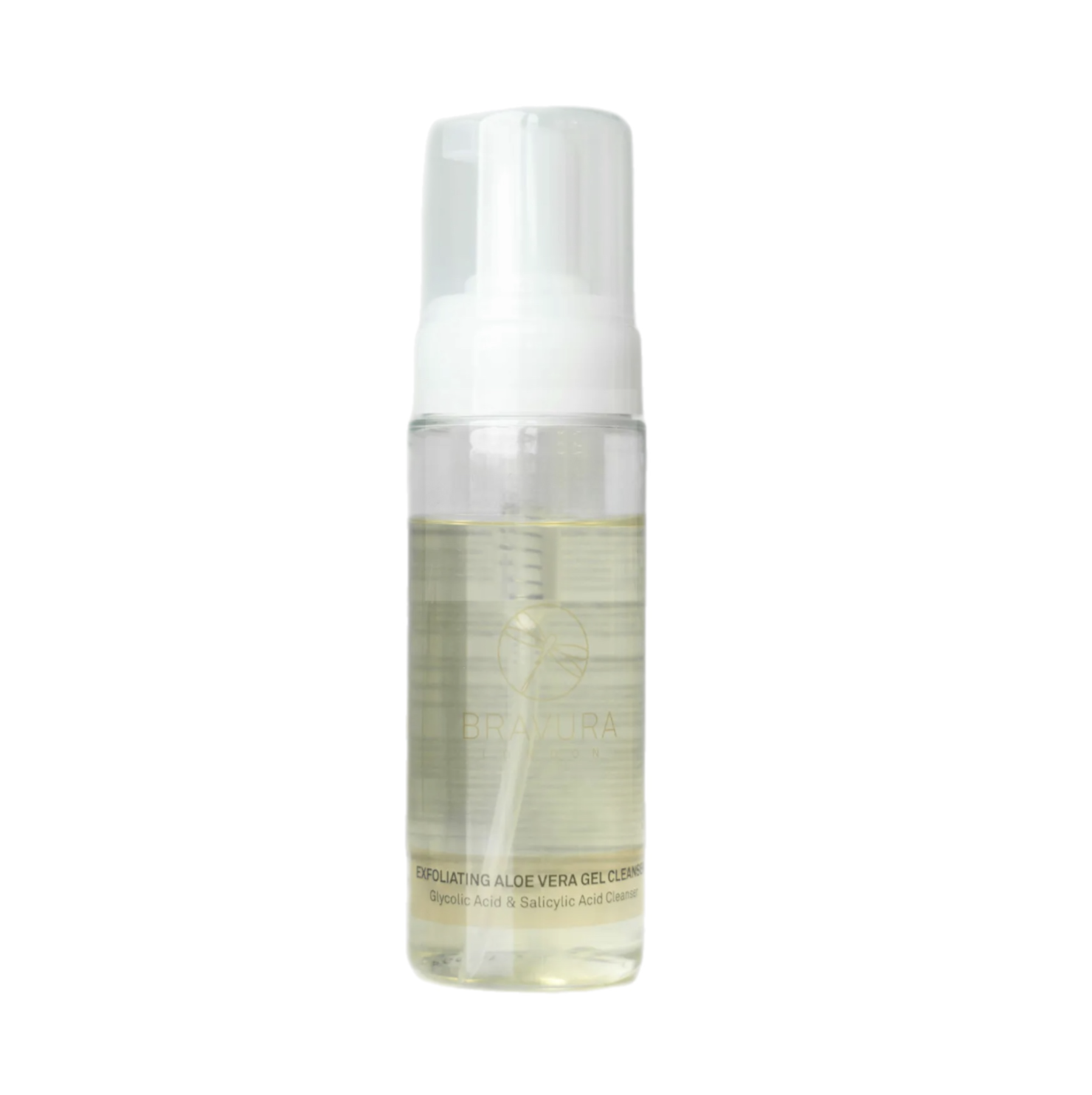 Bravura London Exfoliating Aloe Vera Gel Cleanser Glycolic & Salicylic Acid - Глибоко очисний гель з AHA- та BHA-кислотами та ензимами
