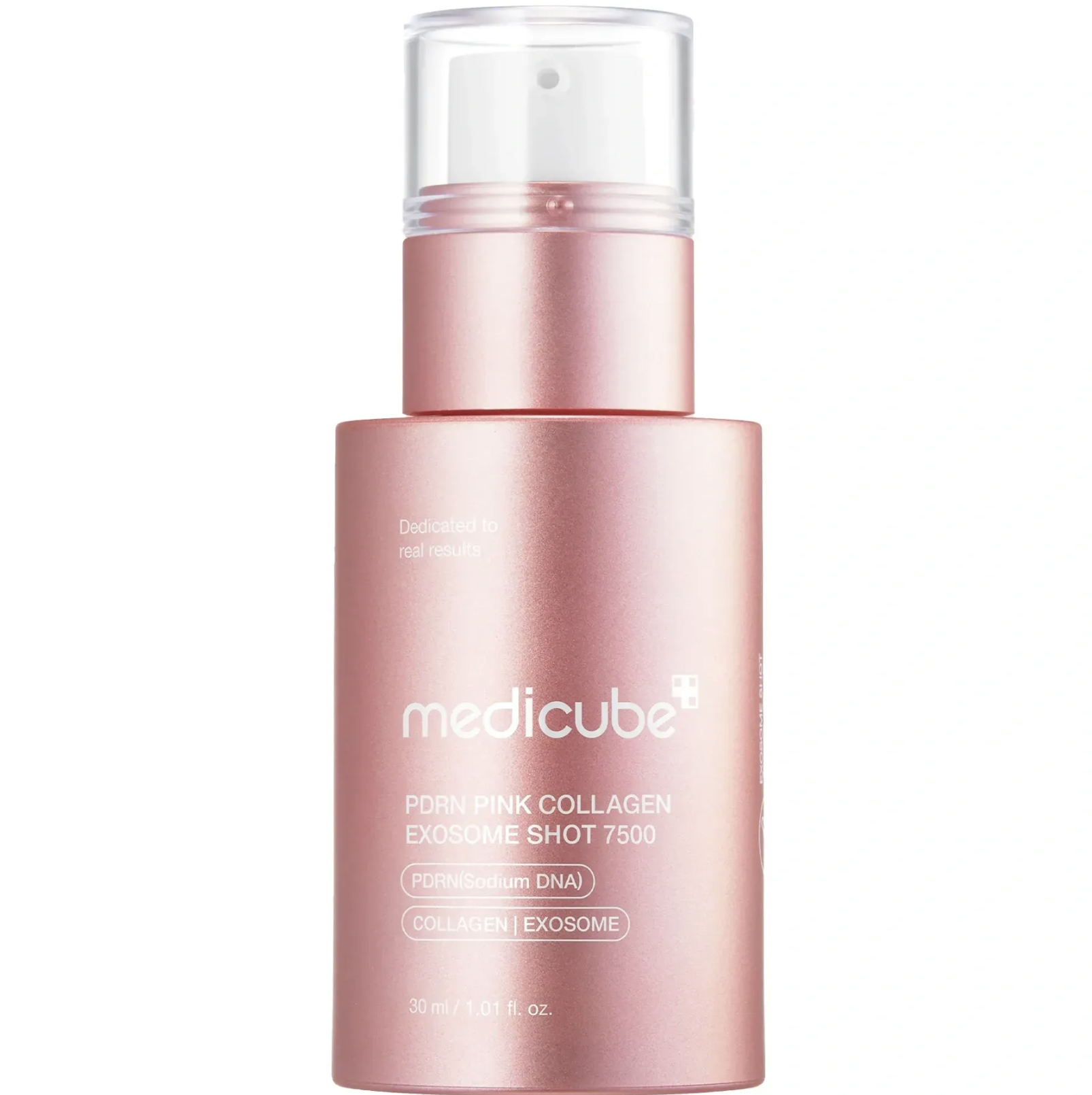 Medicube PDRN Pink Collagen Exosome Shot 7500 - Регенерирующая сыворотка с полинуклеотидами, экзосомами и спикулами