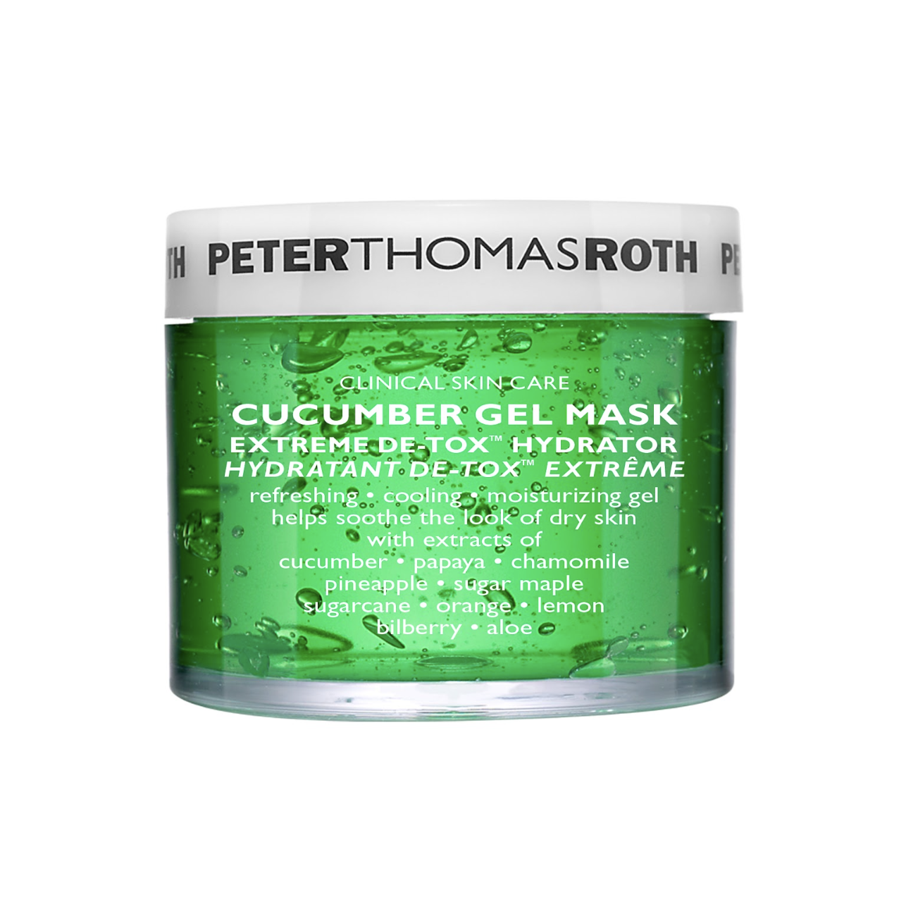 Peter Thomas Roth Cucumber Gel Mask Extreme De-Tox Hydrator - Гелевая маска для лица для интенсивного детокса и увлажнения с экстрактом огурца Peter Thomas Roth Cucumber Gel Mask Extreme De-Tox Hydrator - Гелевая маска для лица для интенсивного детокса и увлажнения с экстрактом огурца