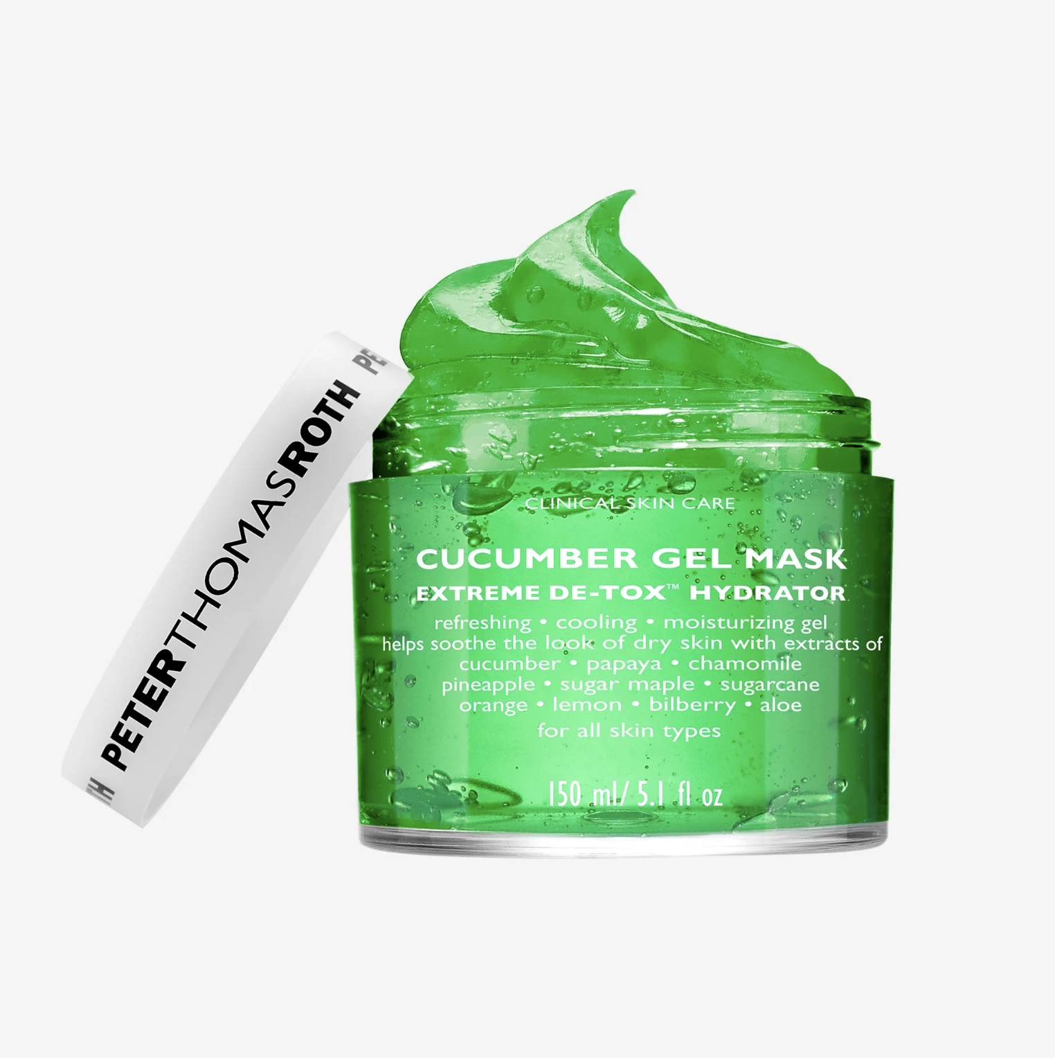 Peter Thomas Roth Cucumber Gel Mask Extreme De-Tox Hydrator - Гелевая маска для лица для интенсивного детокса и увлажнения с экстрактом огурца Peter Thomas Roth Cucumber Gel Mask Extreme De-Tox Hydrator - Гелевая маска для лица для интенсивного детокса и увлажнения с экстрактом огурца