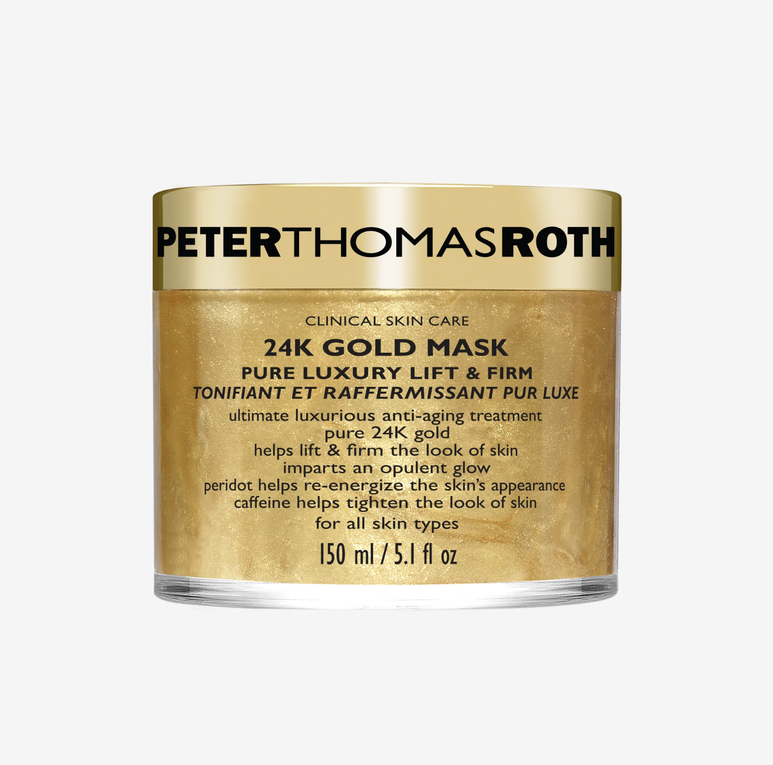 Peter Thomas Roth 24K Gold Mask Pure Luxury Lift and Firm - Маска для лица с 24-каратным золотом для лифтинга и укрепления кожи Peter Thomas Roth 24K Gold Mask Pure Luxury Lift and Firm - Маска для лица с 24-каратным золотом для лифтинга и укрепления кожи