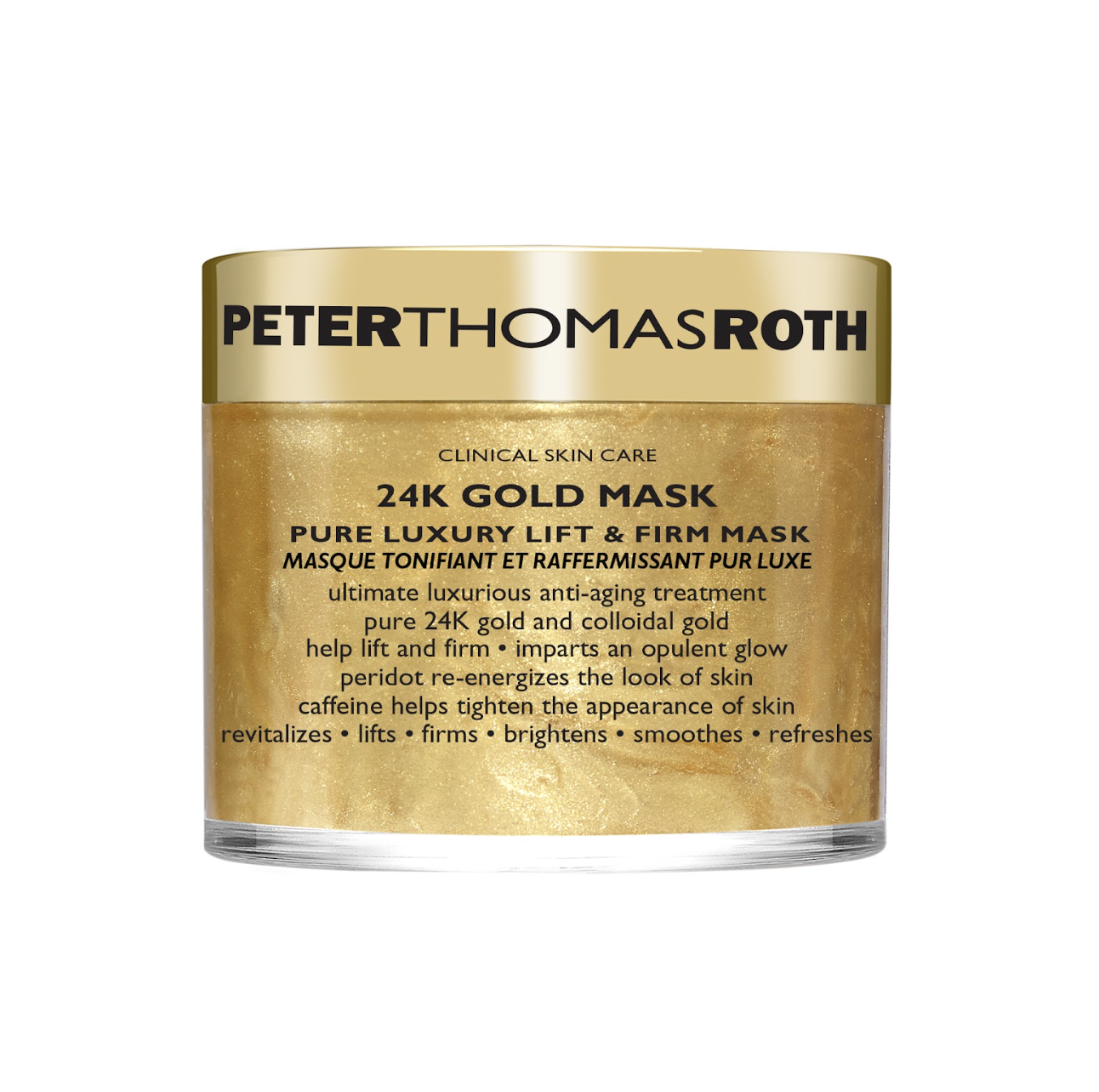 Peter Thomas Roth 24K Gold Mask Pure Luxury Lift and Firm - Маска для лица с 24-каратным золотом для лифтинга и укрепления кожи Peter Thomas Roth 24K Gold Mask Pure Luxury Lift and Firm - Маска для лица с 24-каратным золотом для лифтинга и укрепления кожи
