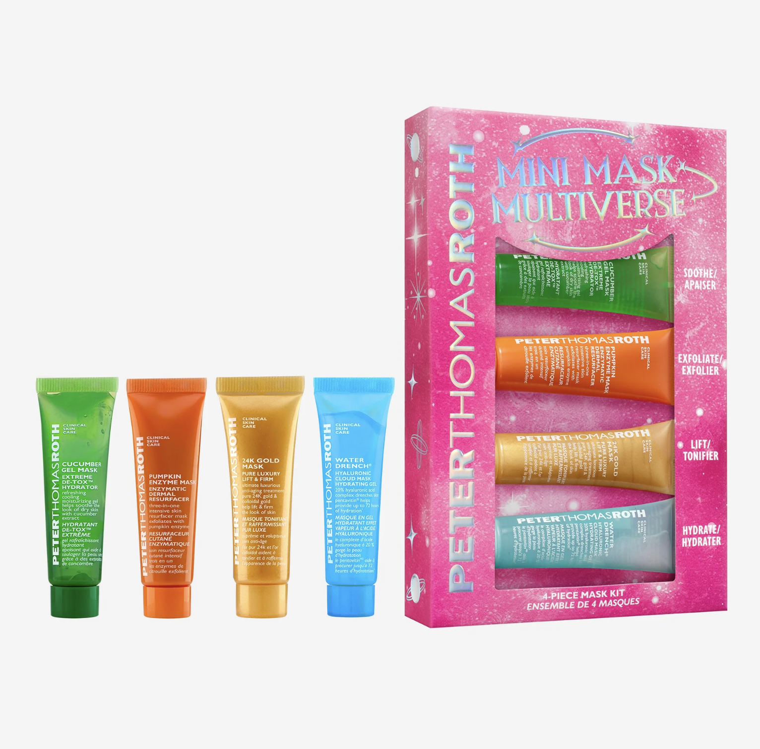 Peter Thomas Roth Multiverse 4-Piece Mask Kit - Набор из 4 мини масок для лица