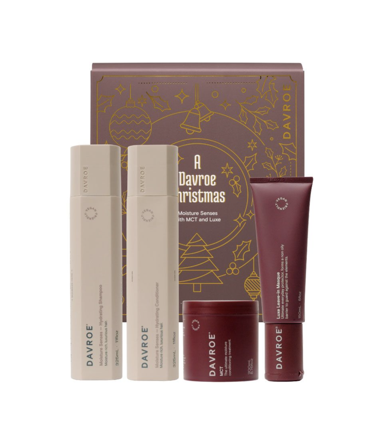 Davroe Christmas Moisture Senses Quad Pack - Рождественский набор для увлажнения волос