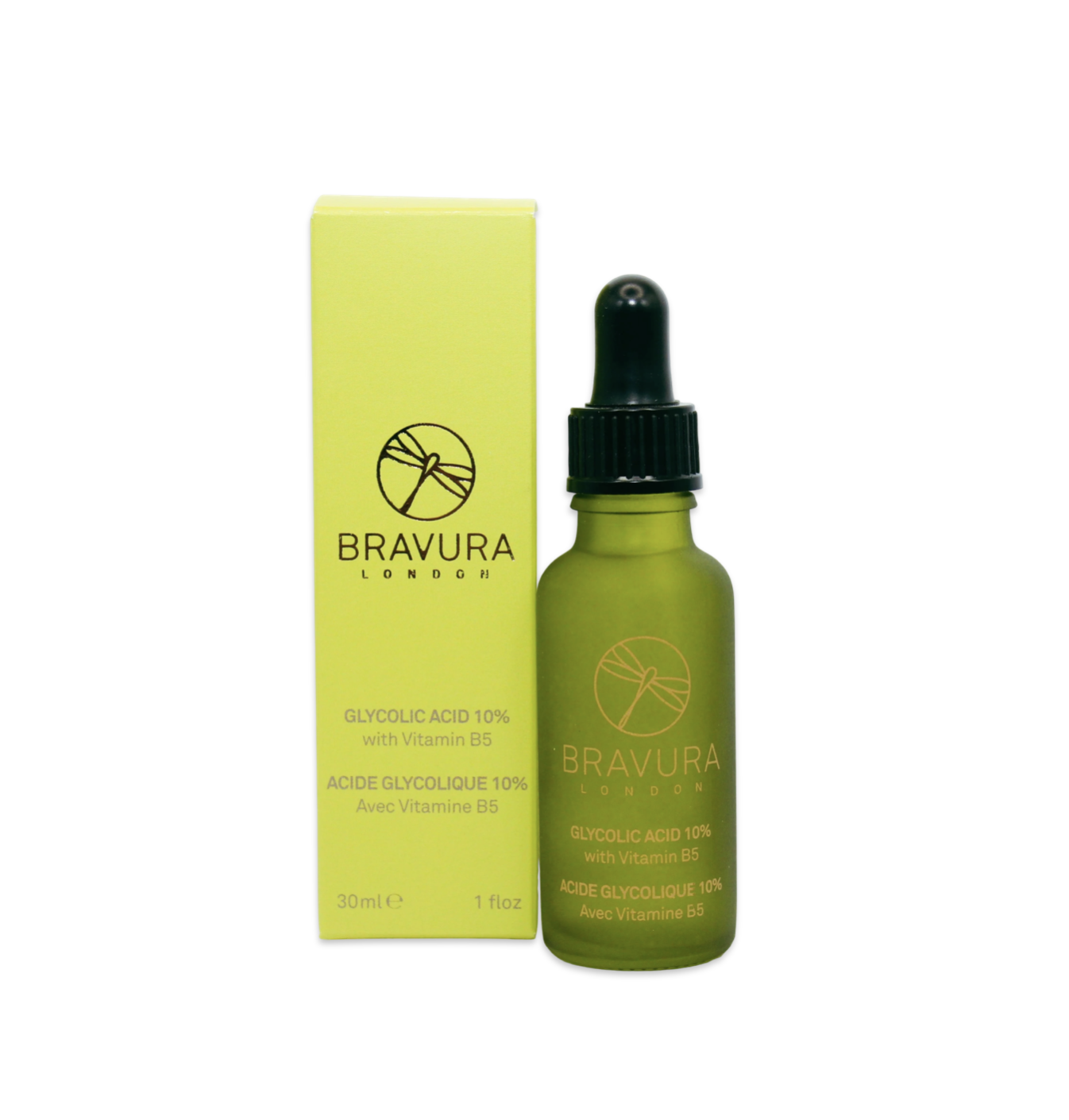 Bravura London Glycolic Acid 10% Peel with Vitamin B5 - Пілінг для домашнього використання з гліколевою кислотою 10%