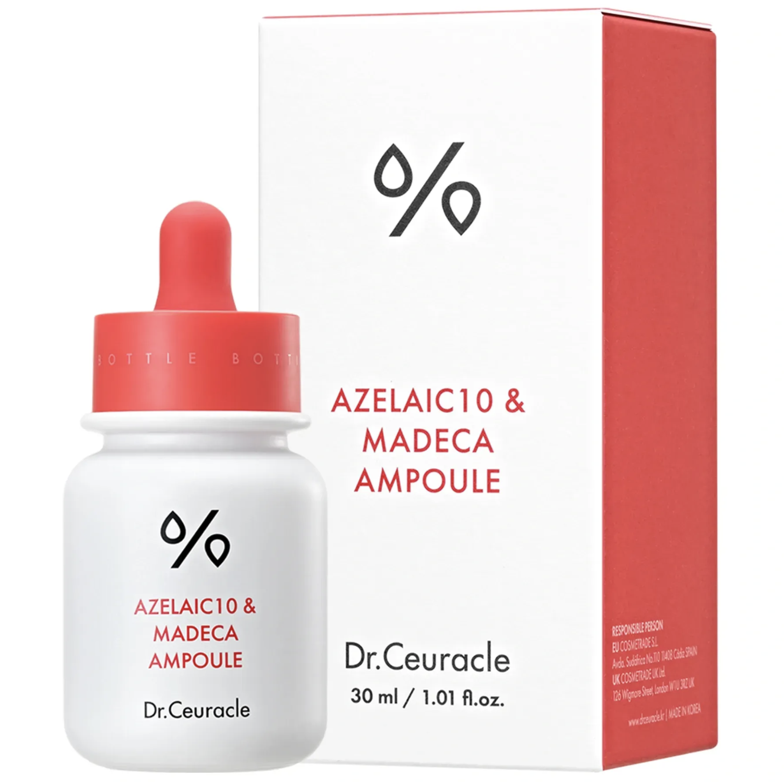 Dr.Ceuracle Azelaic 10 & Madeca Ampoule - Сыворотка с азелаиновой кислотой 10% и мадекассосидом Dr.Ceuracle Azelaic 10 & Madeca Ampoule - Сыворотка с азелаиновой кислотой 10% и мадекассосидом