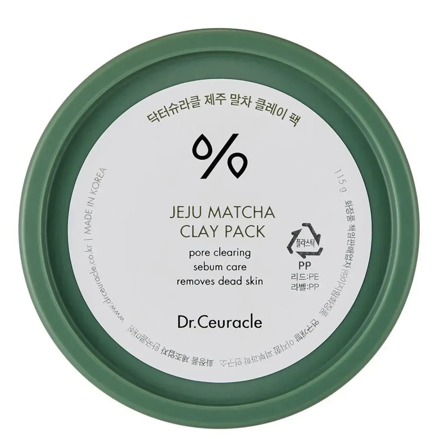Dr.Ceuracle Jeju Matcha Clay Pack - Очищающая глиняная маска с чаем Матча Dr.Ceuracle Jeju Matcha Clay Pack - Очищающая глиняная маска с чаем Матча