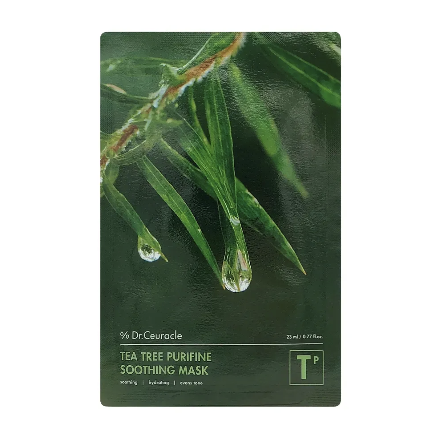 Dr.Ceuracle Tea Tree Purifine Soothing Mask - Успокаивающая маска с экстрактом чайного дерева