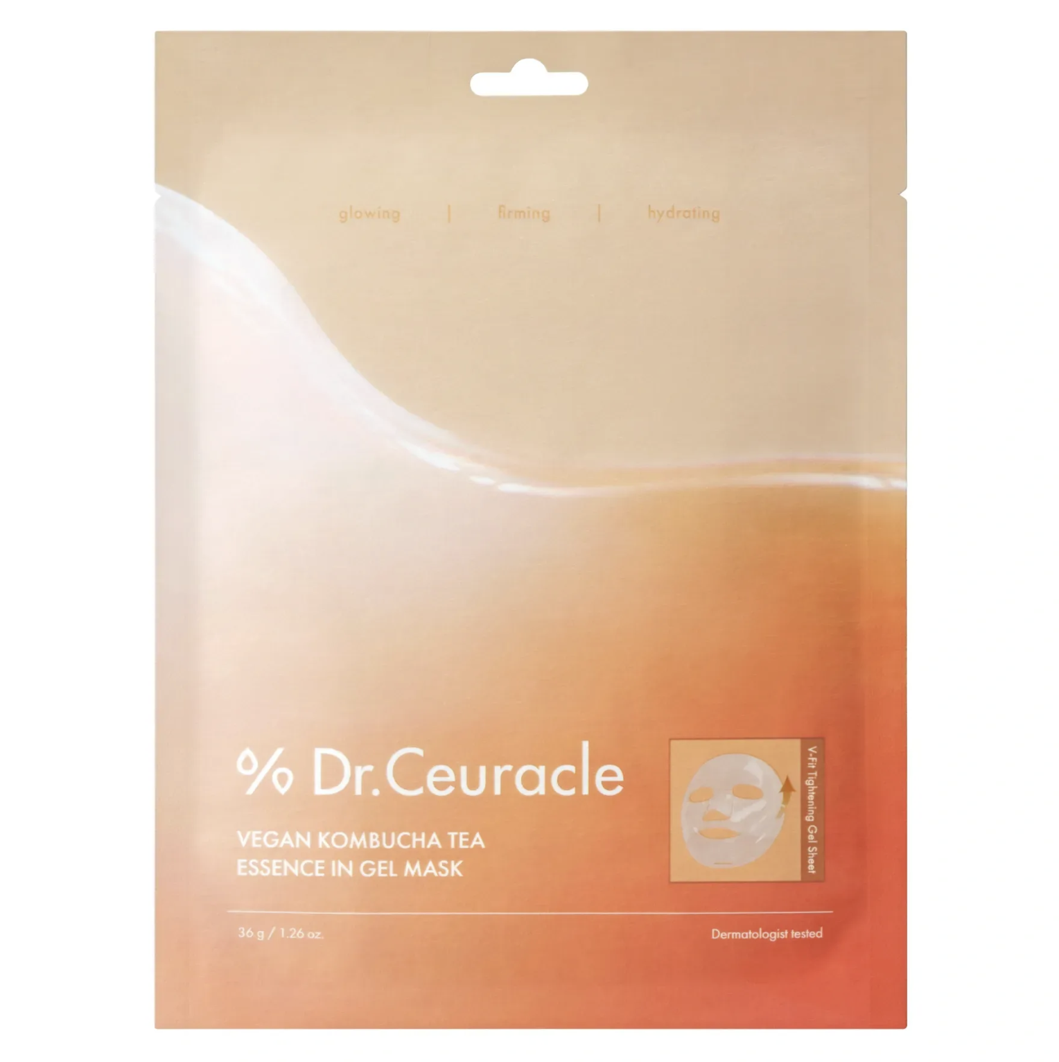 Dr.Ceuracle Vegan Kombucha Tea Essence in Gel Mask - Веганская гидрогелевая маска с экстрактом комбучи Dr.Ceuracle Vegan Kombucha Tea Essence in Gel Mask - Веганская гидрогелевая маска с экстрактом комбучи