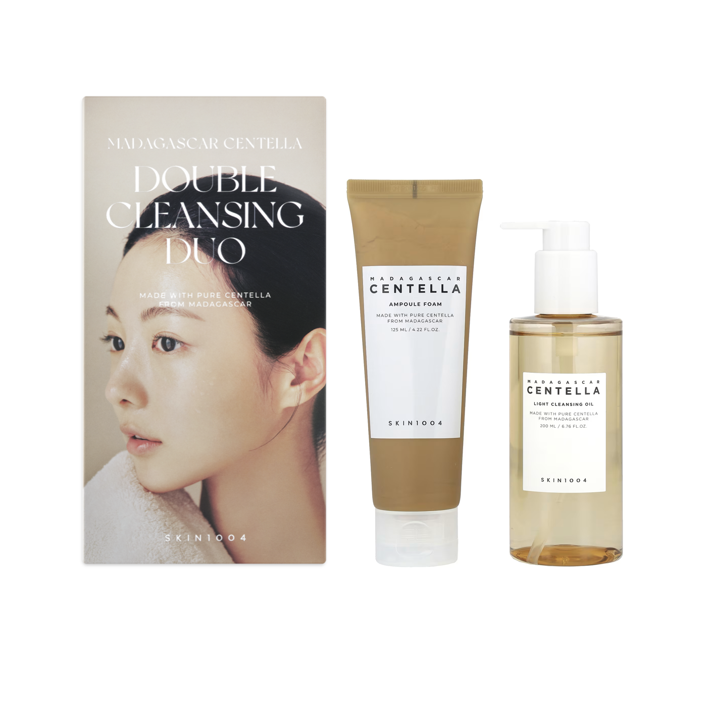 Skin1004 Madagascar Centella Double Cleansing Duo - Набор для умывания с экстрактом азиатской центеллы