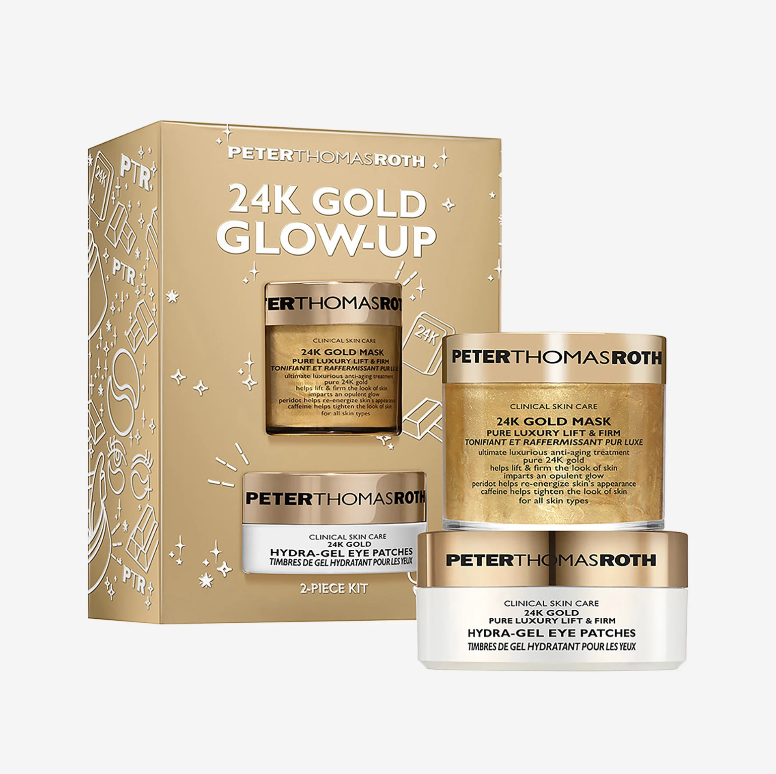 Peter Thomas Roth 24K Gold 2-Piece Kit - Подарунковий набір для сяйва з 24К золотом