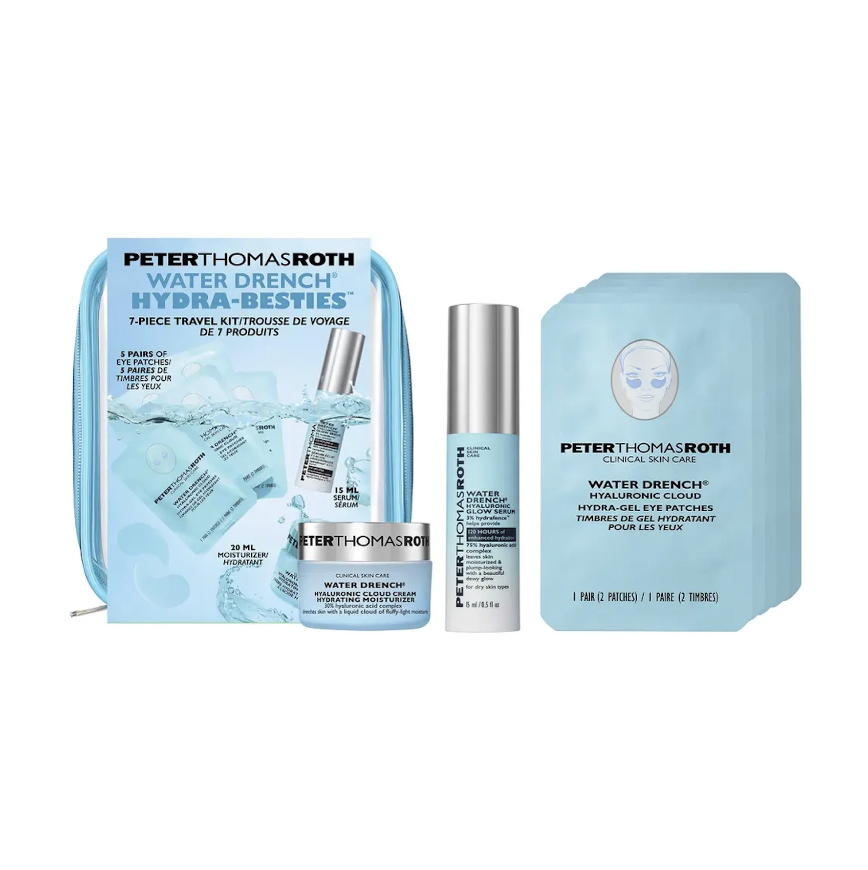 Peter Thomas Roth Water Drench Hydra Besties 7-Piece Travel Kit - Набір для зволоження у тревел форматі