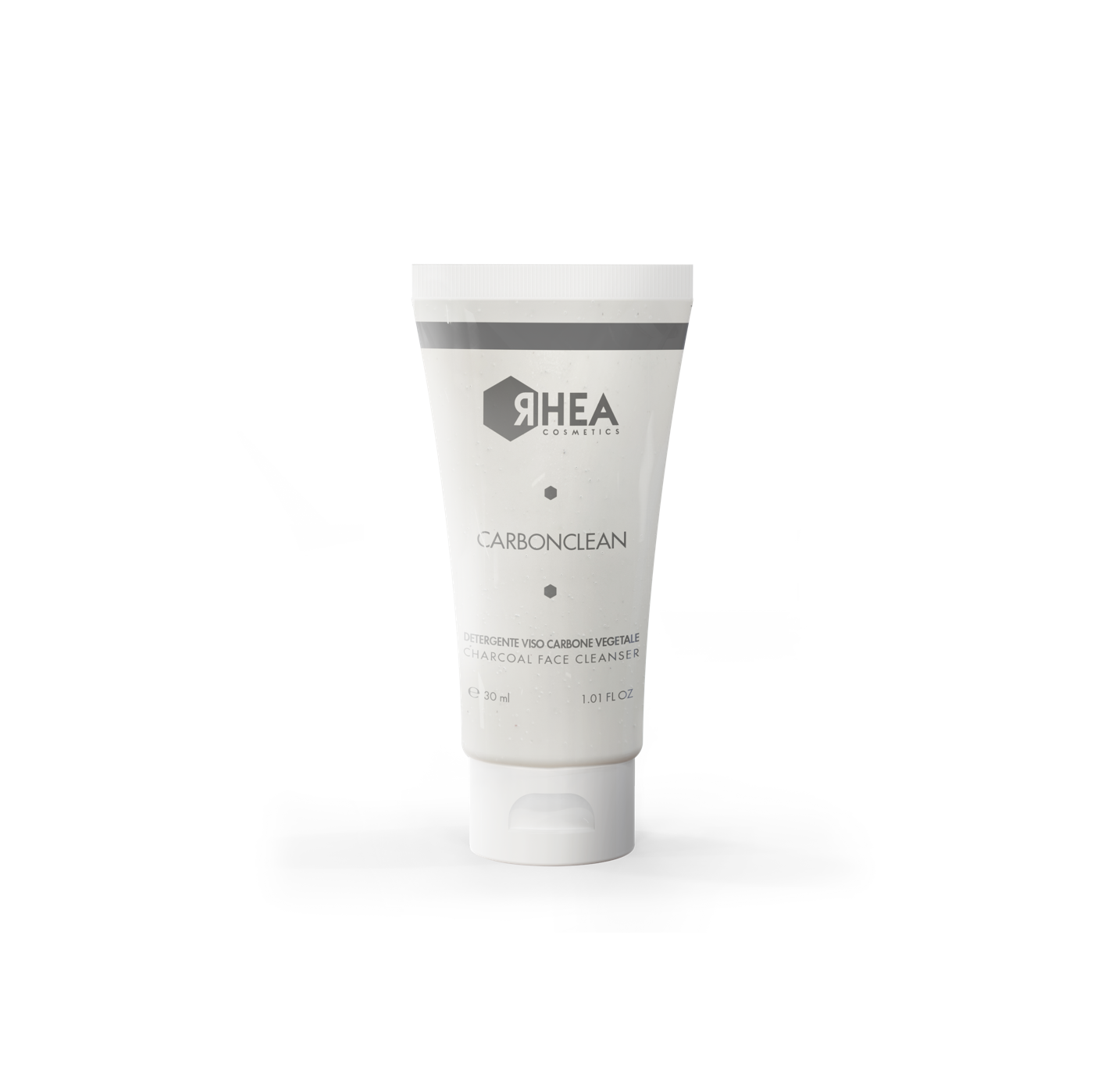 Rhea Cosmetics CarbonClean Vegetable Charcoal Face Cleanser - Угольная эмульсия для очищения лица