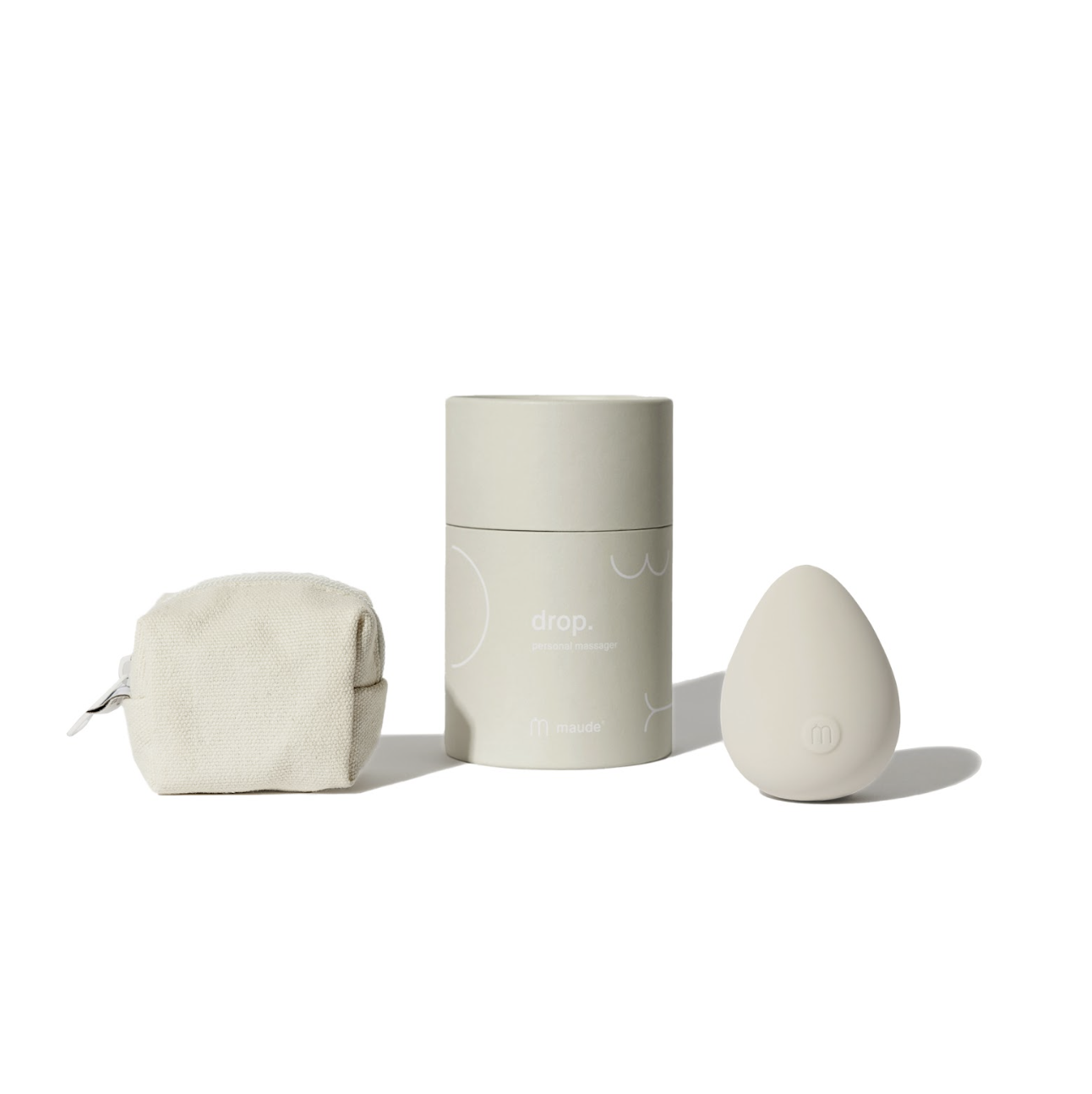 Maude Drop External Massager Grey - Зовнішній масажер Drop cірий