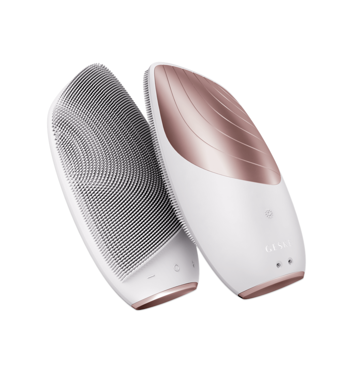 Geske Sonic Thermo Facial Brush 6 in 1 Starlight - Электронная звуковая термо щетка для лица 6 в 1 пудровая