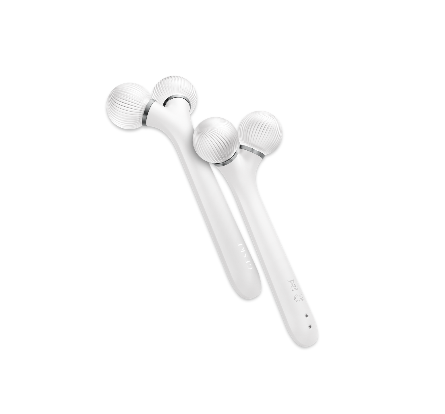 Geske Sonic Facial Roller 4 in 1 White - Электронный звуковой ролик для лица 4 в 1 белый