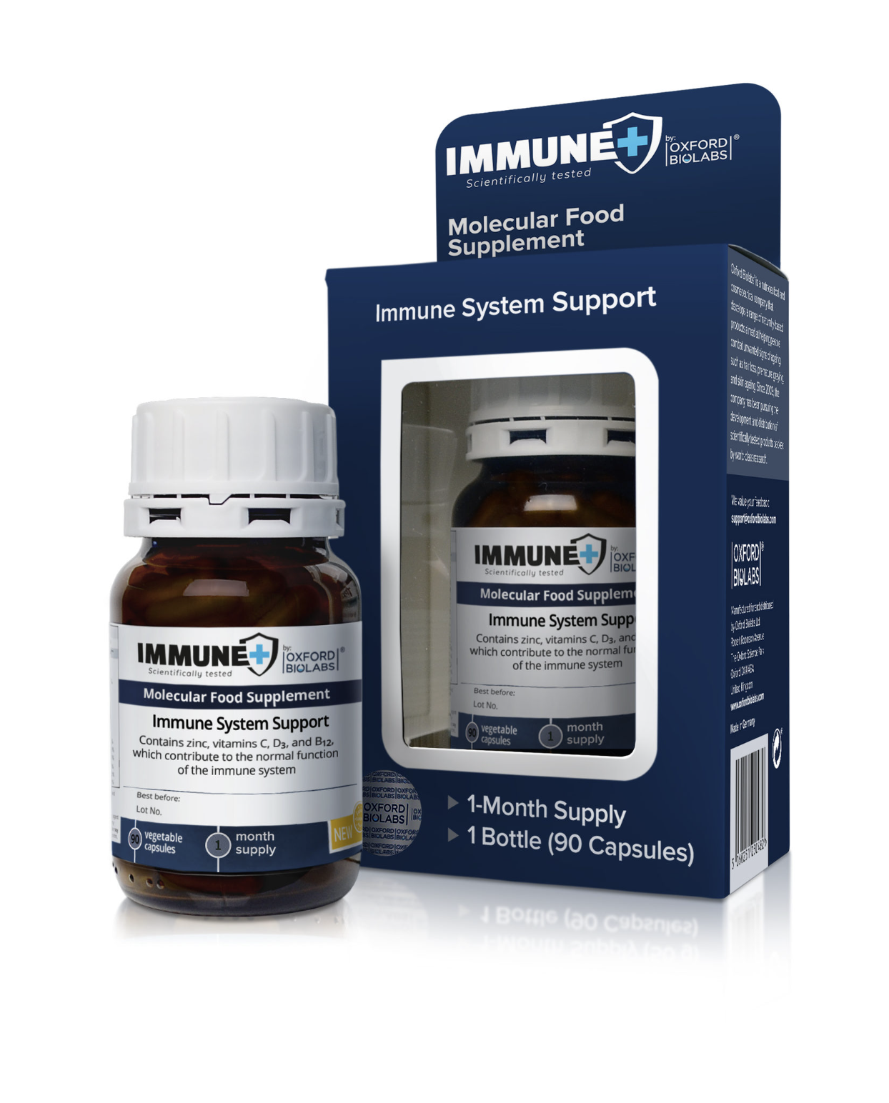 Oxford Biolabs Immune+ Molecular Food Supplement - Молекулярна дієтична добавка для імунітету