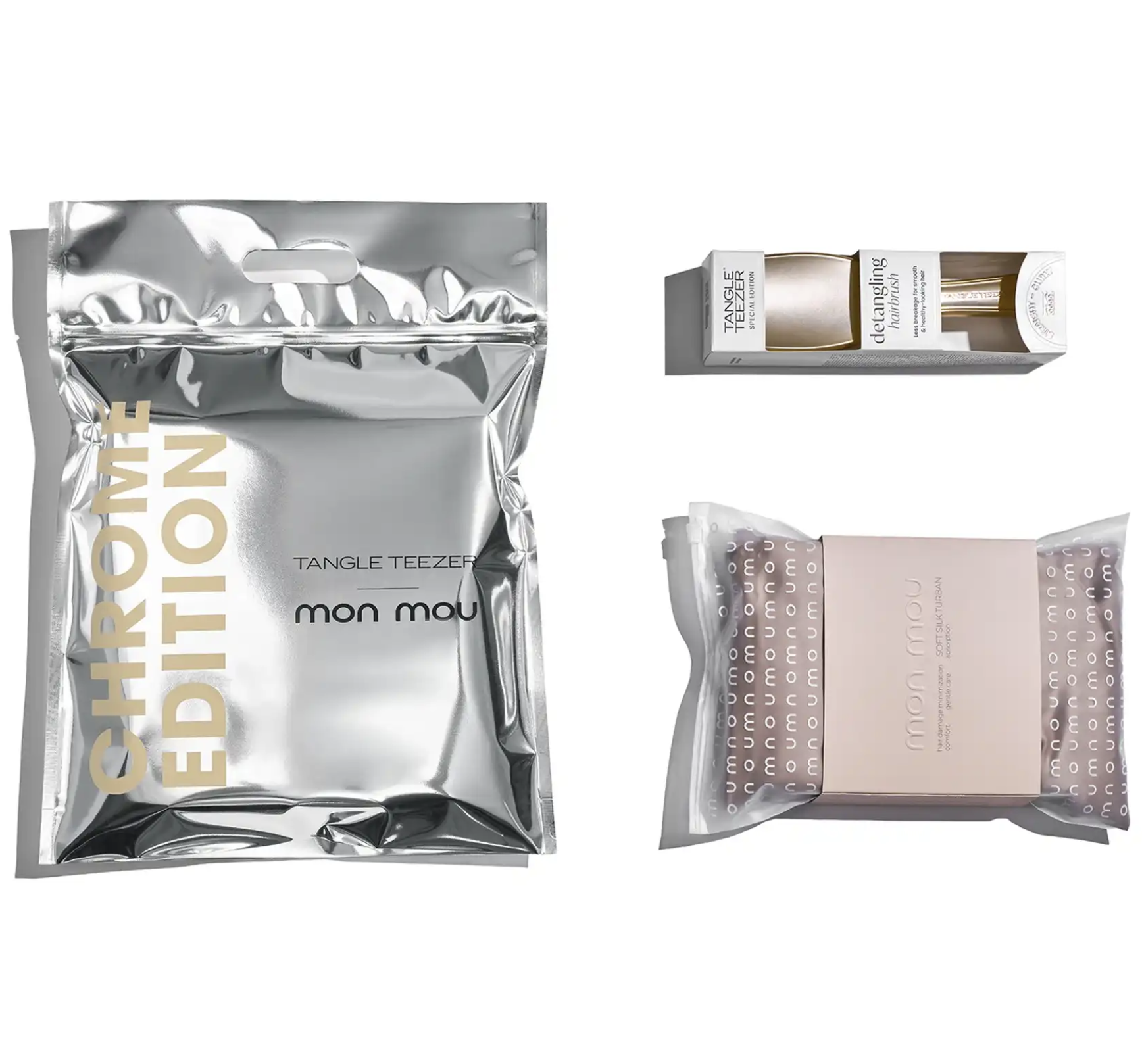 Mon Mou & Tangle Teezer Hair Care Set - Набор для ухода за волосами