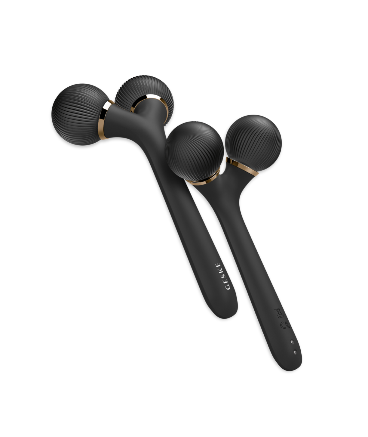 Geske Sonic Facial & Body Roller 4 in 1 Gray - Електронний звуковий ролик для обличчя та тіла 4 в 1 сірий