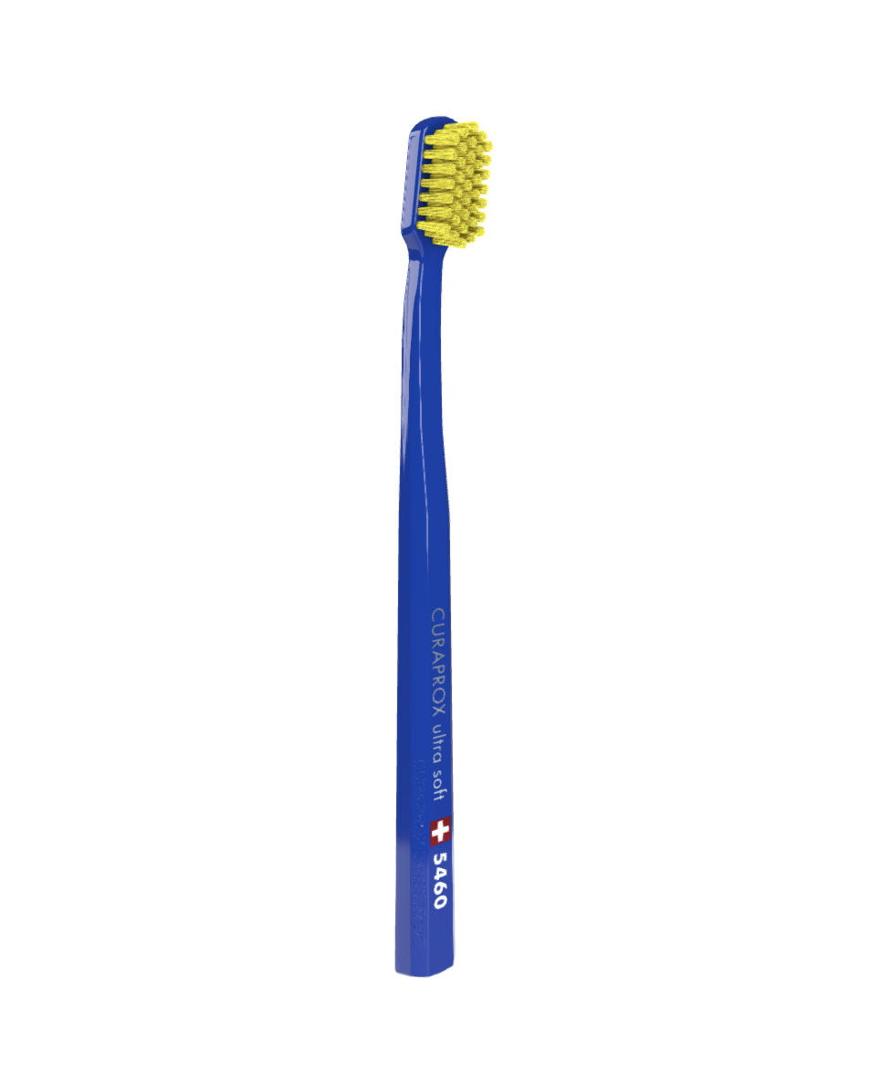 Curaprox CS 5460 Ultra Soft 0.10 mm - Зубная щетка ультрамягкая 0.10 мм темно-синяя-желтая