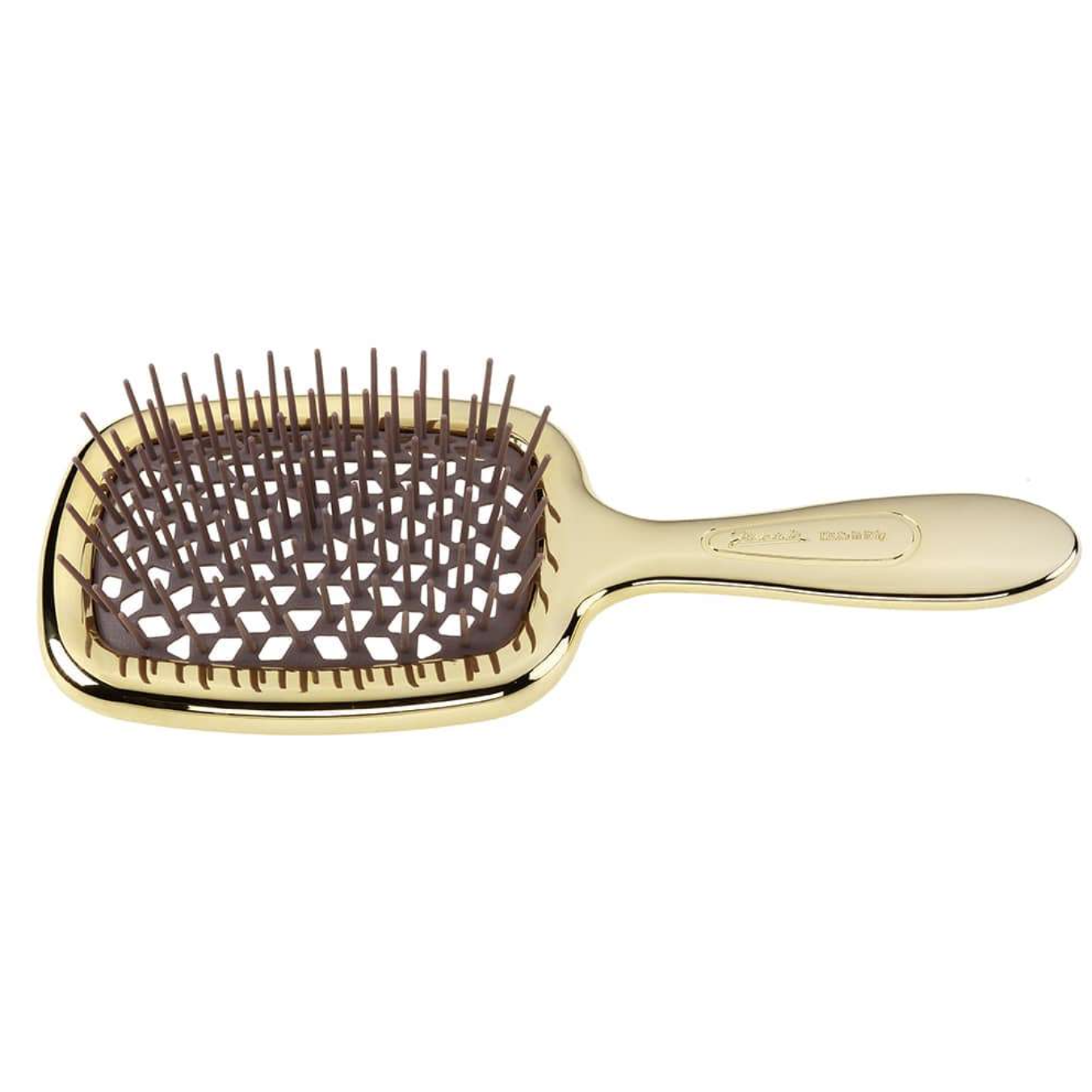 Janeke Superbrush Standart - Щітка для волосся золото з коричневим AUSP230