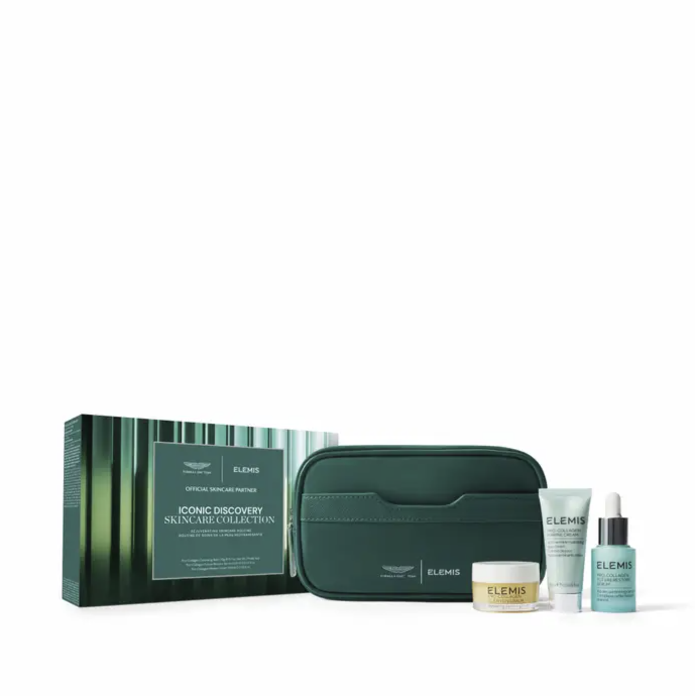 Elemis x Aston Martin Iconic Discovery Skincare Collection For Her - Тревел набор для ухода за кожей для нее Elemis x Aston Martin Iconic Discovery Skincare Collection For Her - Тревел набор для ухода за кожей для нее