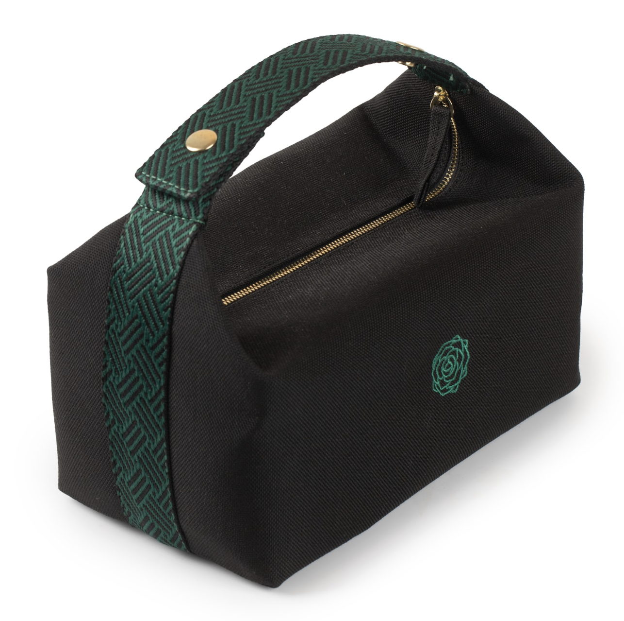 The Beauty Room Cosmetic Bag Big Black Green - Косметичка велика чорно-зелена