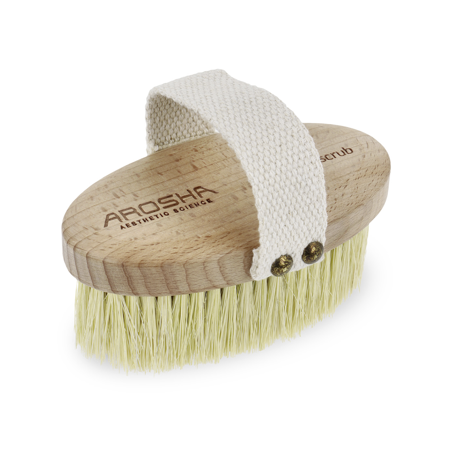 Arosha Natural Brush With Handle - Щітка для сухого пілінгу з агави