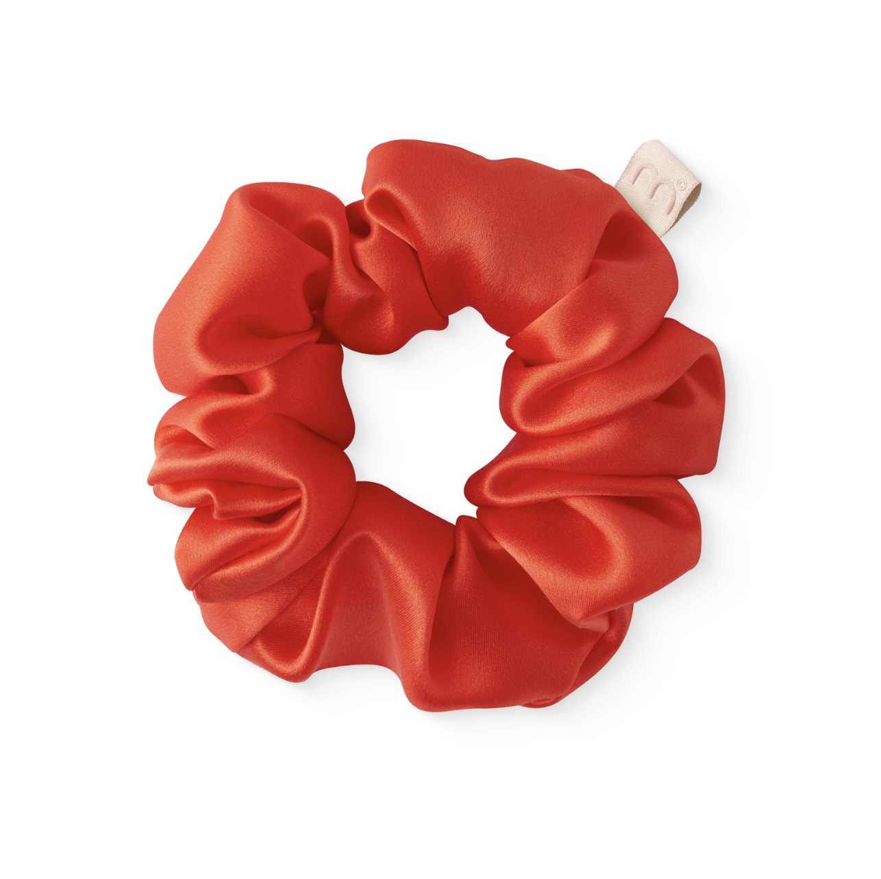 Mon Mou Silk Large Scrunchie Dark Orange - Объемная резинка для волос темно-оранжевая