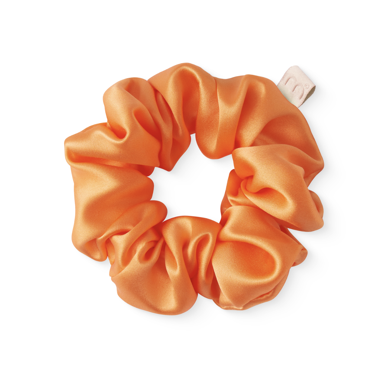 Mon Mou Silk Large Scrunchie Orange - Объемная резинка для волос оранжевая