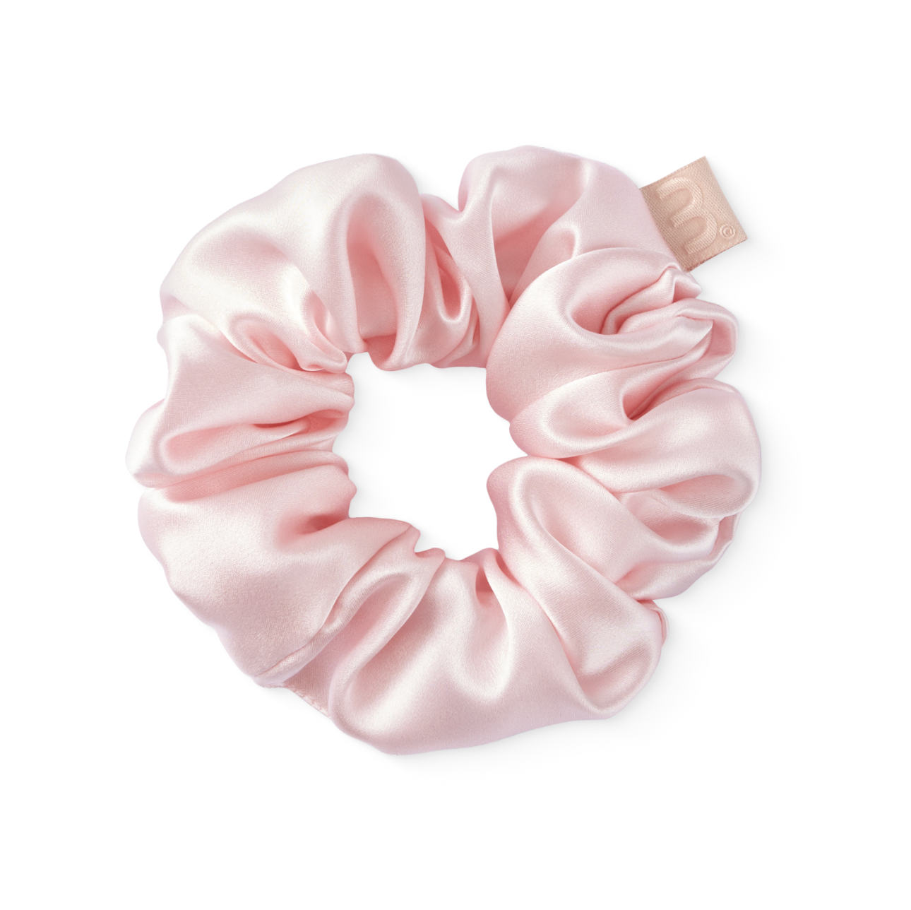 Mon Mou Silk Large Scrunchie Pink - Объемная резинка для волос розовая