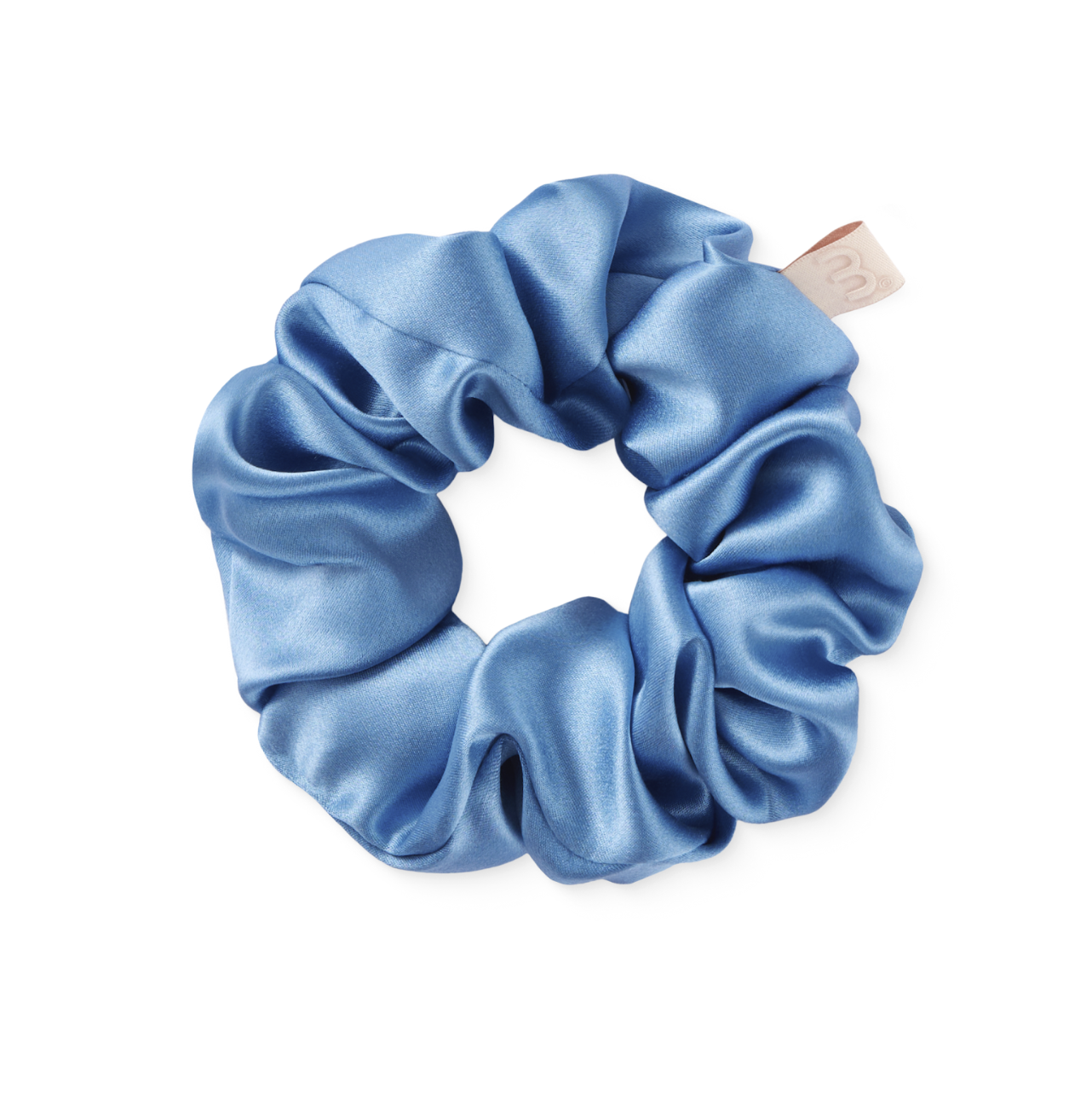 Mon Mou Silk Large Scrunchie Sky Blue - Объемная резинка для волос голубая