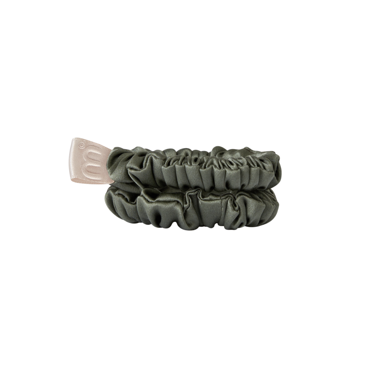 Mon Mou Silk Slim Scrunchie Duo Set - Набор из 2 тонких мини-резинок для волос