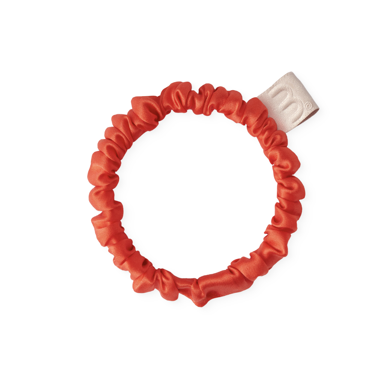 Mon Mou Silk Slim Scrunchie Dark Orange - Тонкая резинка для волос темно-оранжевая