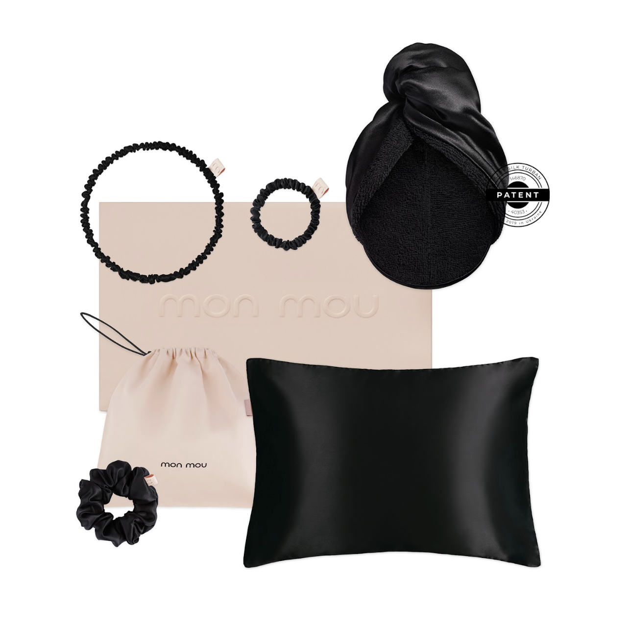 Mon Mou Soft Silk Set Black - Подарочный набор черный