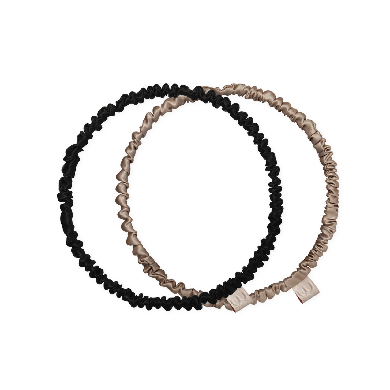 Mon Mou Silk Hoops Scrunchies Set - Набор обручей-резинок для волос