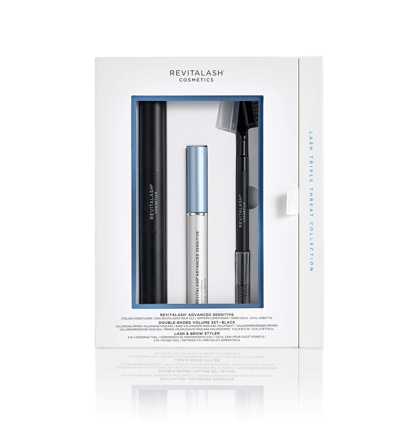 Revitalash Advanced Sensitive Triple Threat Collection - Набор для ресниц для чувствительных глаз