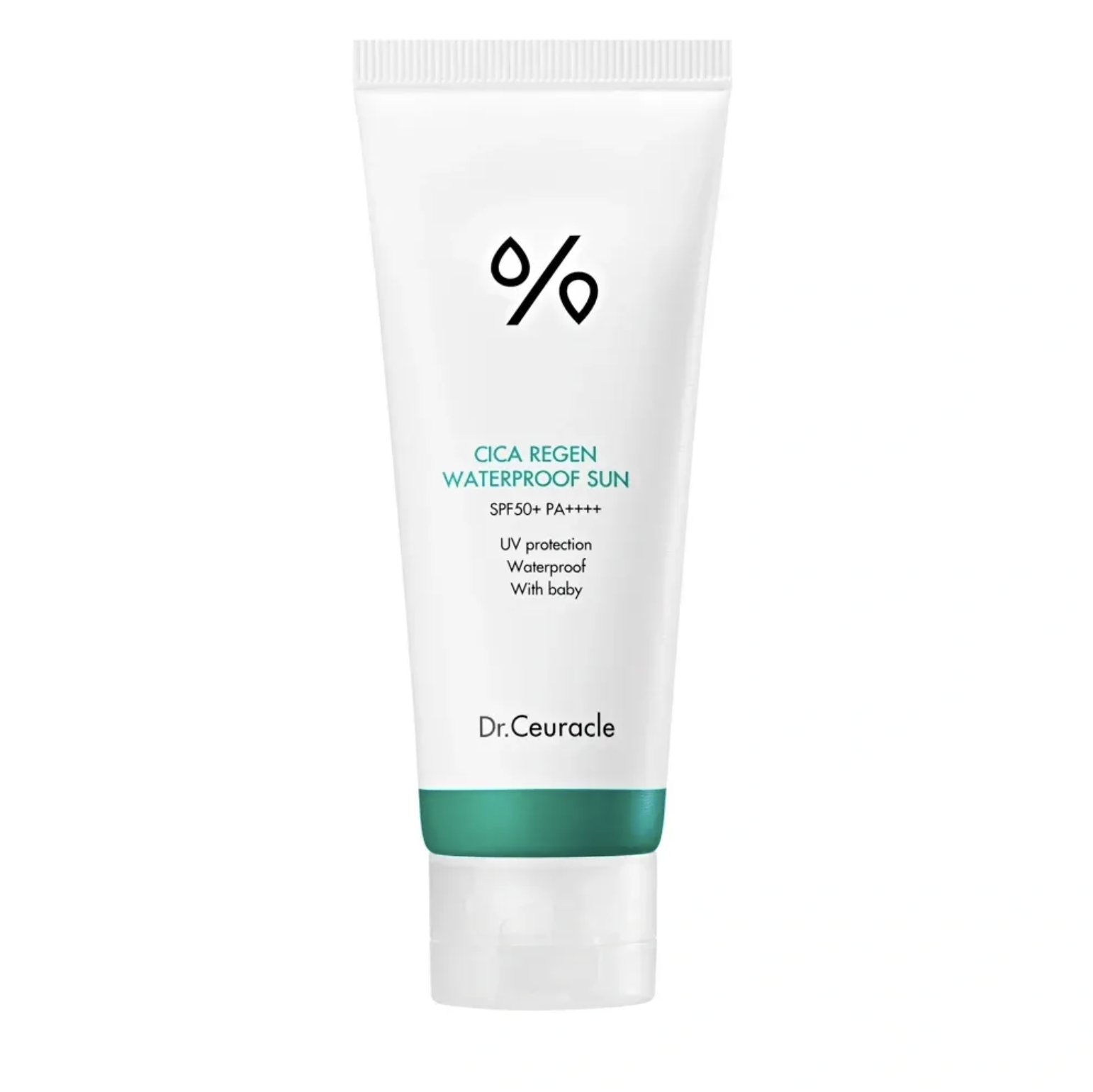 Dr.Ceuracle Cica Regen Waterproof Sun SPF50+ PA++++ - Водостійкий сонцезахисний крем з центелою азіатською